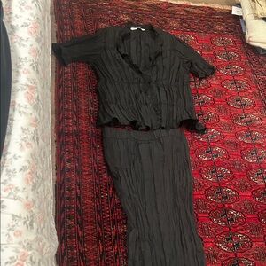 Zara Black Two-Piece Set